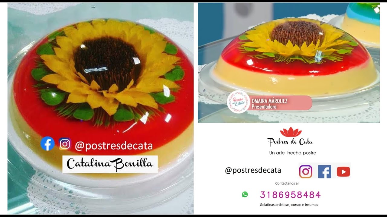 Curso de Gelatinas Florales en 3D🌼 ( margarita )
