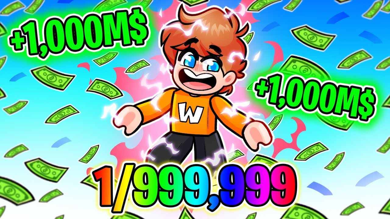 ¡GANÉ $1,000,000 en ROBLOX! 🤑💰 | RNG DE DINERO