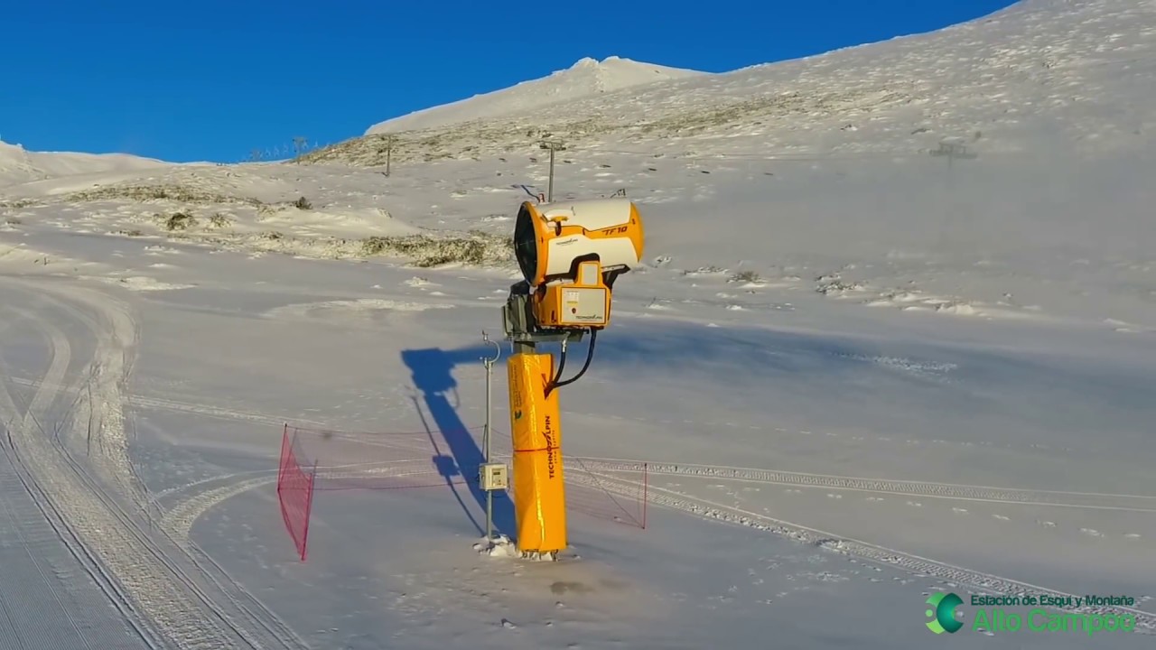 Los nuevos cañones de nieve de Alto Campoo (Cantabria)