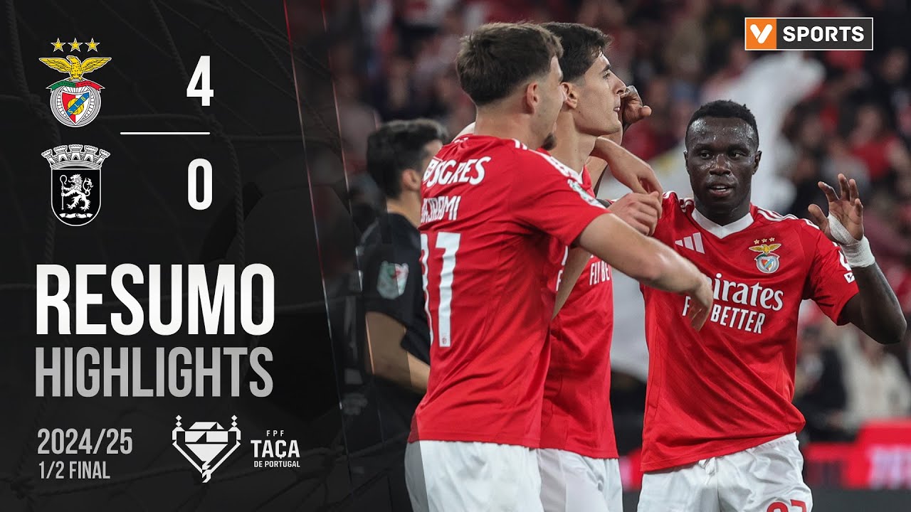 Resumo: Benfica 4-0 Tirsense (Taça de Portugal 24/25)