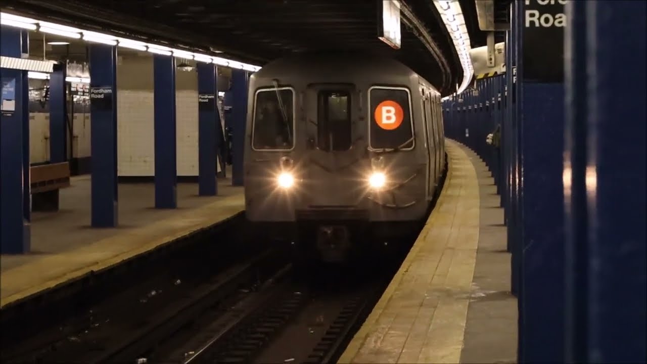 IND: AM Rush Hour Action At Fordham Road With (B) and (D) Trains Local and Express