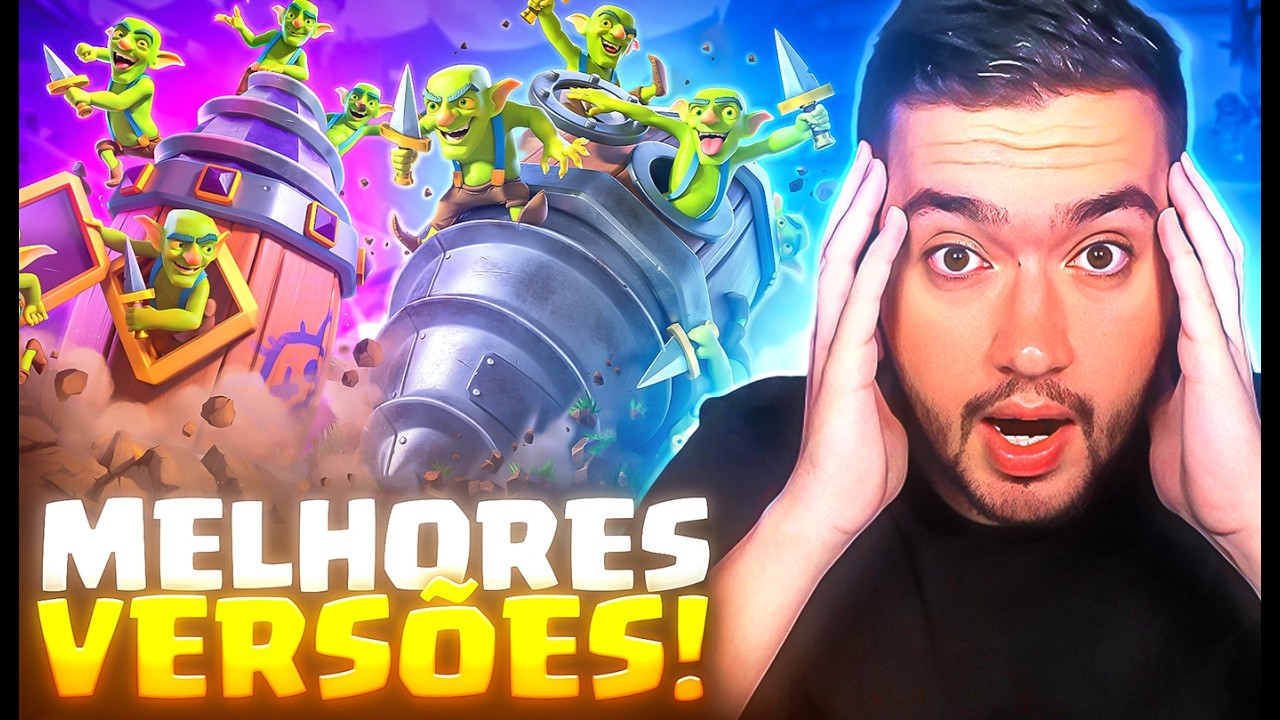 ESSES SÃO OS MELHORES DECKS COM A ESCAVADEIRA DE GOBLINS EVOLUÍDA!