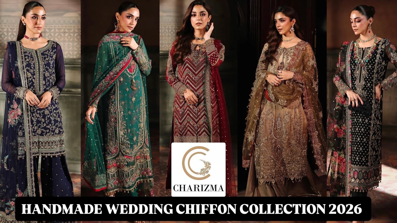 Pakistani Wedding Branded Collection 2026 | Latest Bridal & Formal Wear Collection #charizma 