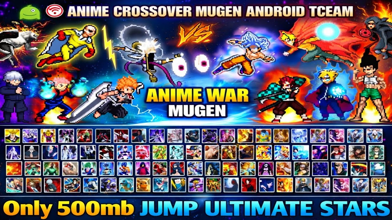 [500 MB] Jump Force Anime CrossOver Mugen Tceam Android OFFLINE ‼️ BvN Ultimate Edition 2026