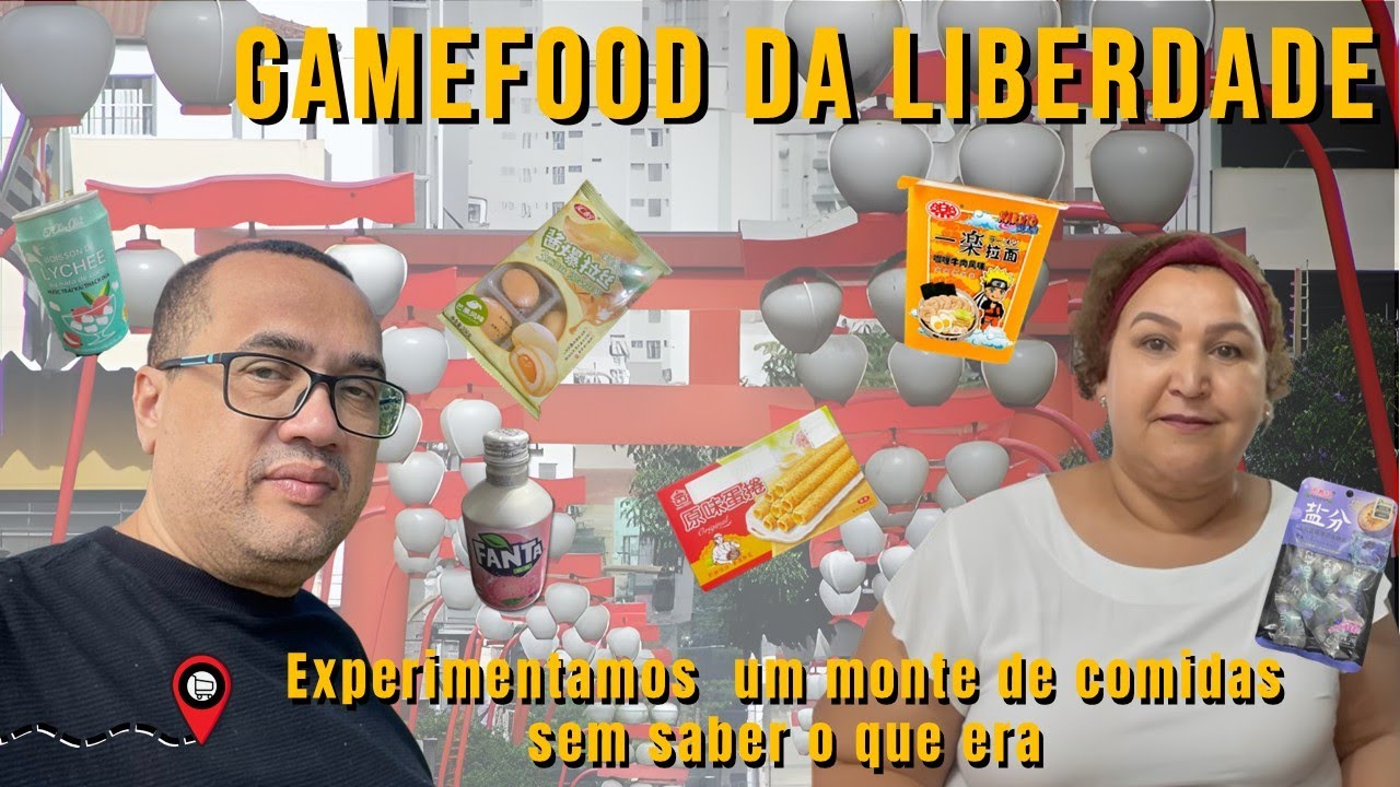 Gamefood da Liberdade - Experimentamos um monte de comidas sem saber o que era