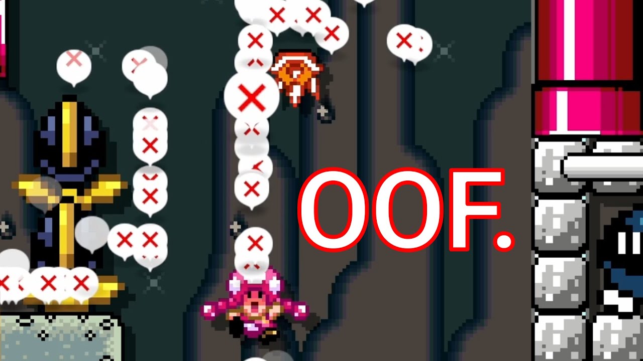 This Level Required 11 FRAME-PERFECT Jumps In-A-Row — Mario Maker 2 Super Expert (No-Skips)