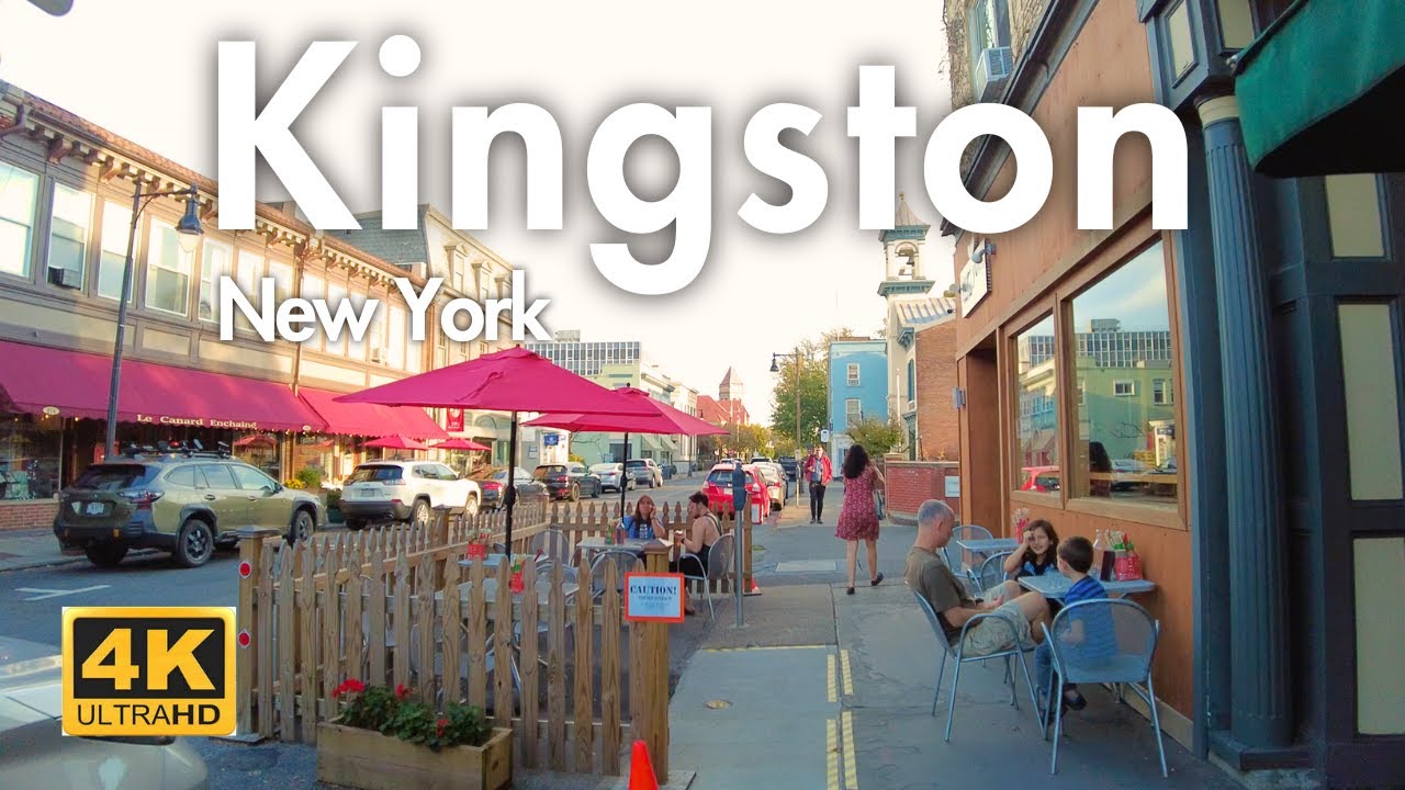 Downtown Kingston New York Hudson Valley Autumn Walking Tour 4K