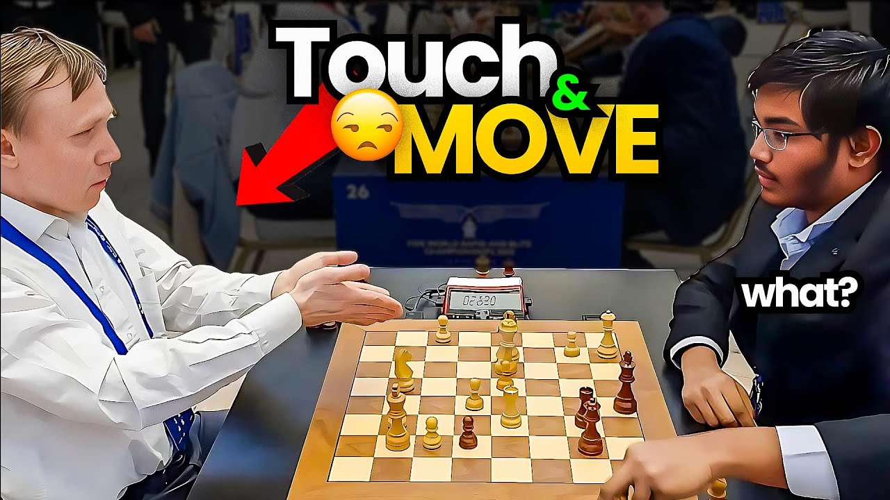 The Curious Case of Adjusting the Piece | Ruslan vs Bharath | World Blitz 2023