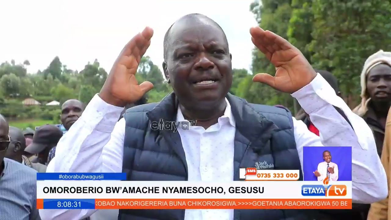 DG Obebo oversees the commissioning of Nyamesocho water project drums support for Governor Arati