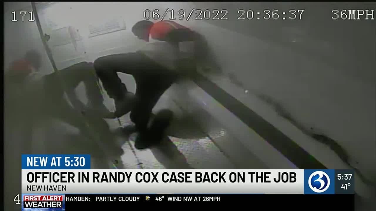 Officer in Randy Cox case returns to work in New Haven
