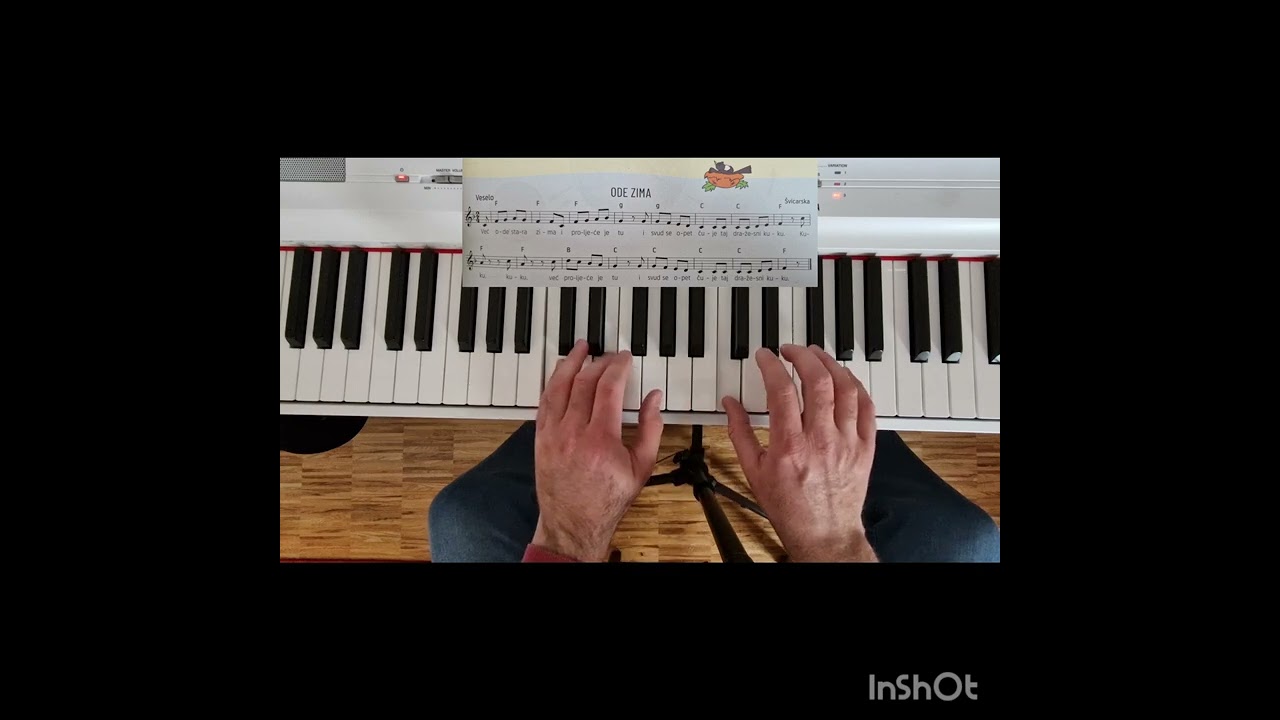 OSNOVNI AKORDI NA KLAVIRU ZA POČETNIKE  12. dio Ode zima