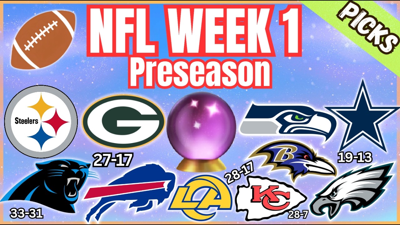 Прогнозы и ставки на 1-ю неделю предсезонки NFL 2026