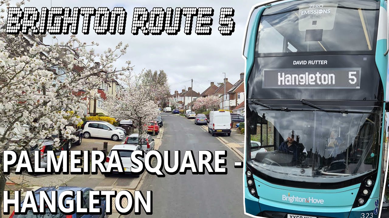 Brighton Bus Route 5: Palmeira Square to Hangleton