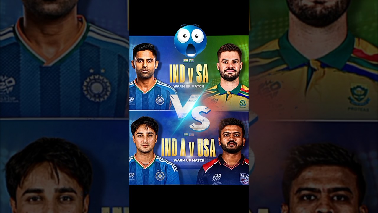 🏆 T20 World Cup Warm-Up Alert 🔥 | Team India vs SA & USA 🇮🇳🌍