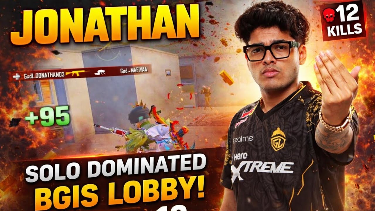 Jonathan Dominated BGIS Lobby #jonathangaming #bgis2026 #trendingvideo #lolzzzgaming #godlike #bgmi 