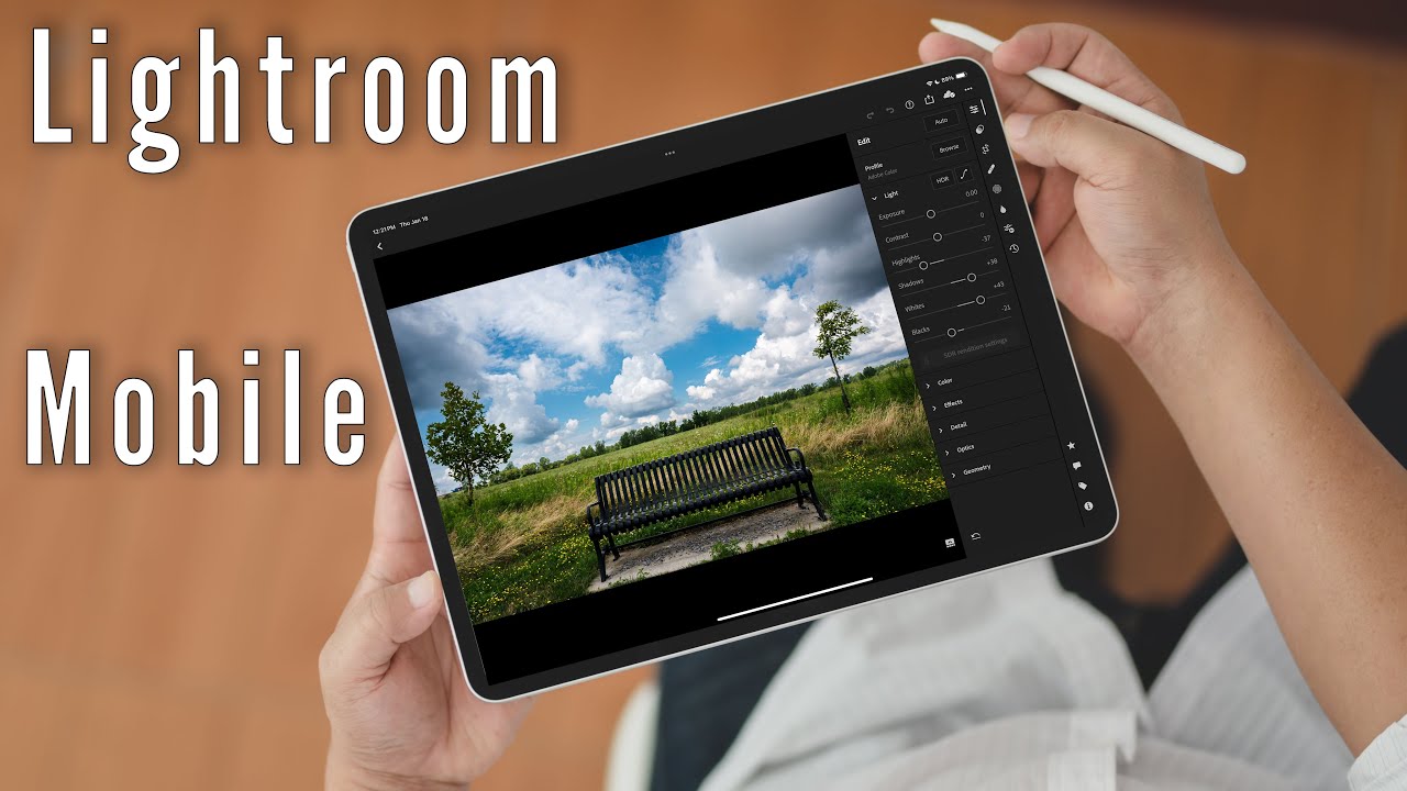 Быстрый старт: Редактирование изображений с помощью Lightroom Mobile