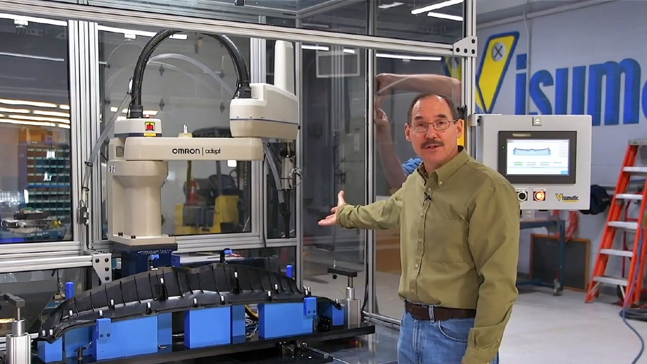 Automatic Clip Insertion Robotic Assembly Machine with VIM-600 Automotive Clip Inserter Spindle