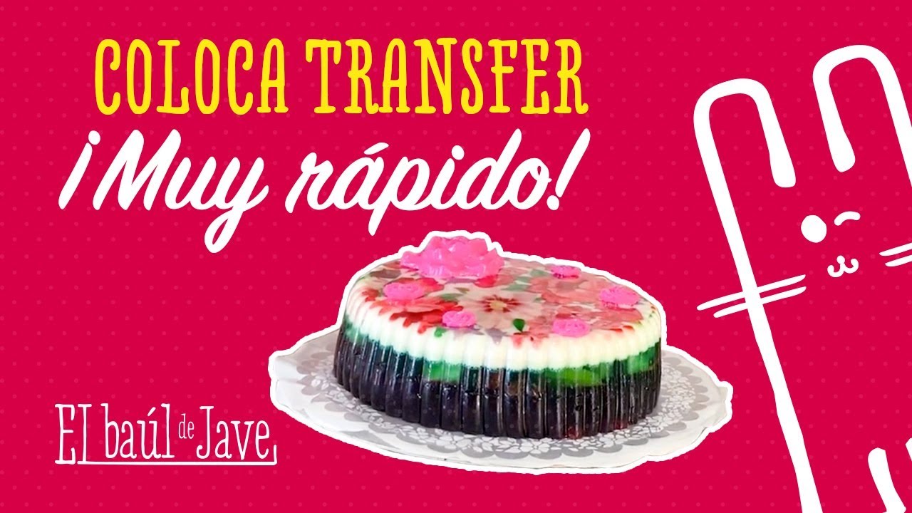 ¡¡COMO COLOCAR TRANSFER sobre gelatina, fácil y rápido!! 👌🏼😃