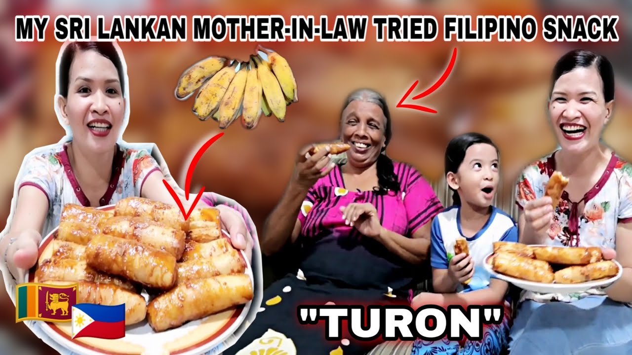 FILIPINA IN SRI LANKA 🇱🇰: MY SRI LANKAN MOTHER-IN-LAW TRIED FILIPINO SNACK, DID SHE LIKE IT?