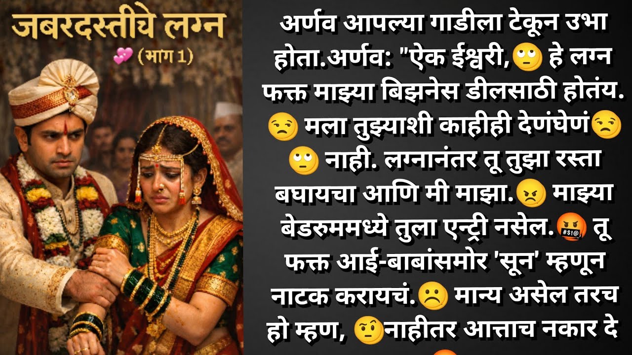 जबरदस्तीचे लग्न भा ईश्वरी च्या आयुष्यात पुढे काय वाढवून ठेवले देव जाणे 😭 अर्णव तिला किती त्रास देणार