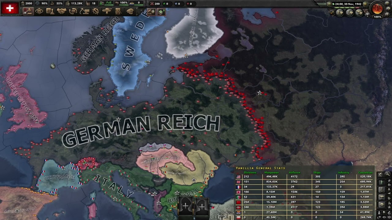 HOI4 Barbarossa Decisions Mod Timelapse