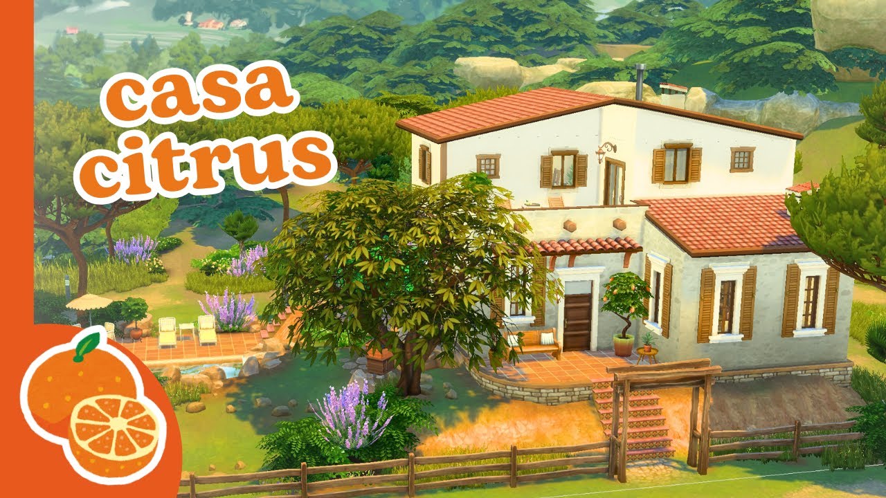 Casa Citrus 🍋🍊 Fruit Bowl Builds #3 || Sims 4 Speed Build Family Home