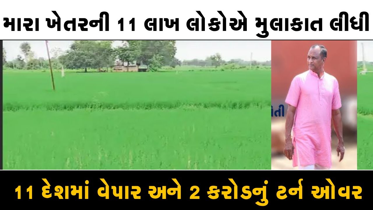 22 વર્ષથી દવા કે ખાતર નાખ્યું નથી ll દુનિયા 11 દેશમાં નિકાસ કરે છે  ll વર્ષનું 2 કરોડનું ટર્ન ઓવર