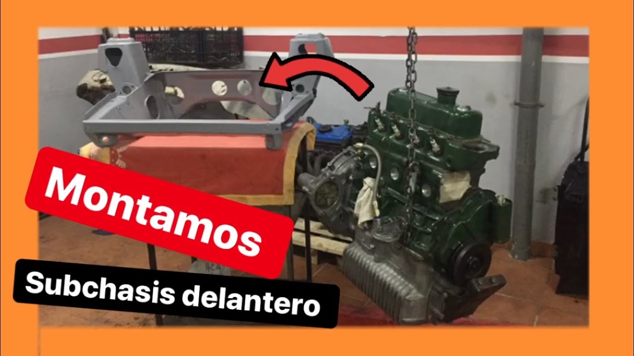 Montamos el subchasis delantero del mini clásico