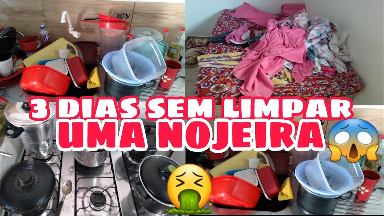 CANSEI!!! 🥵😱3DIAS SEM LIMPAR A CASA FICOU UM NOJO🤮/FAXINA COMPLETA E PESADA NA CASA TODA