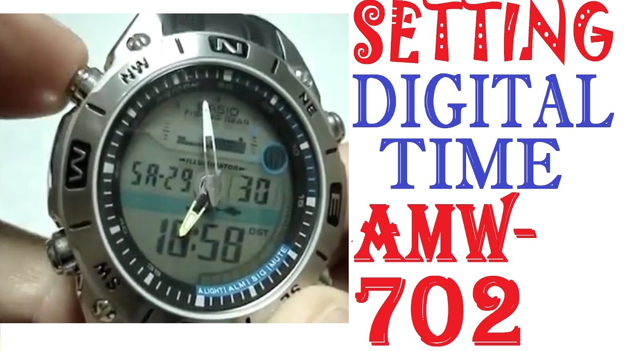 Сasio amw 702 manual | Setting Casio AMW-702 digital time