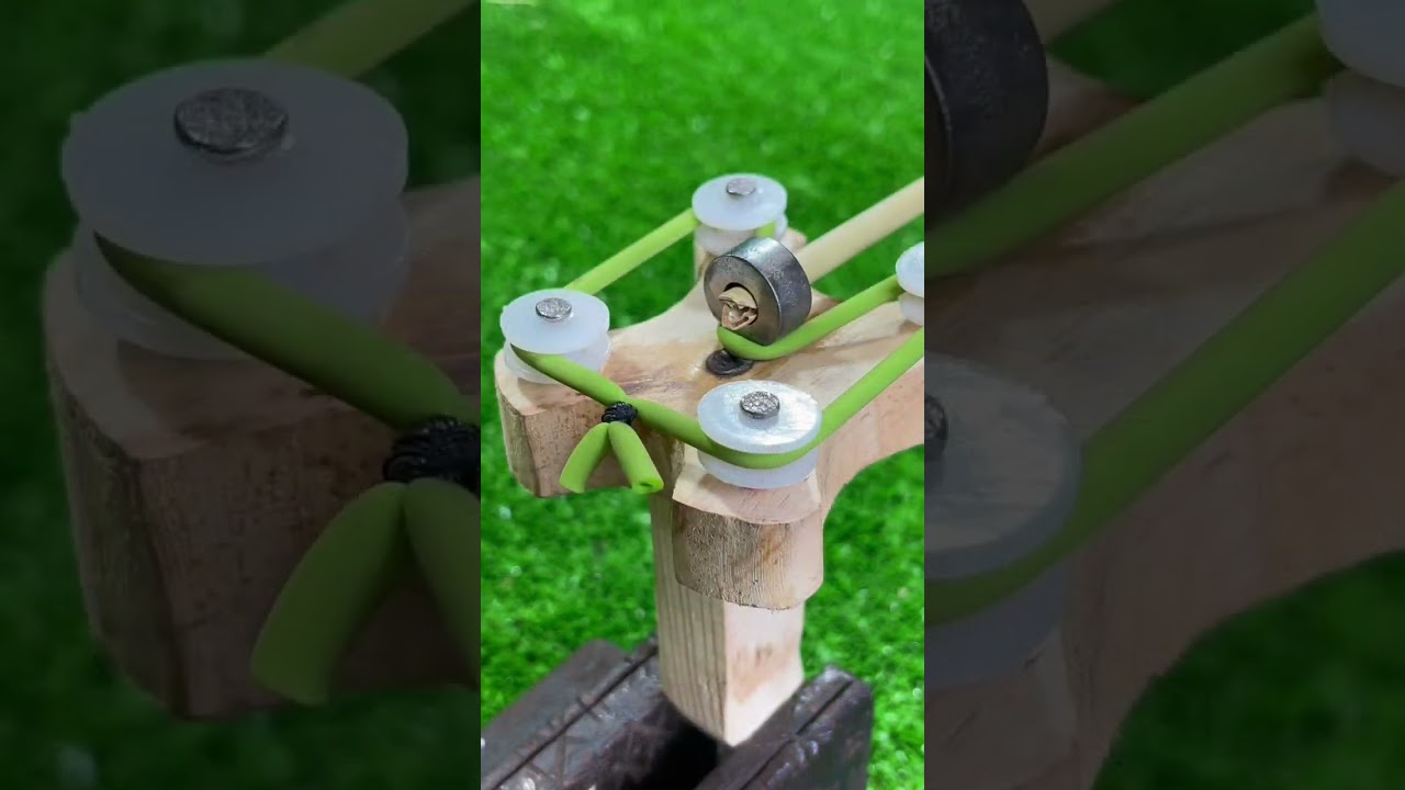 Handcraft a hand wooden crossbow # Craft Idea # DIY