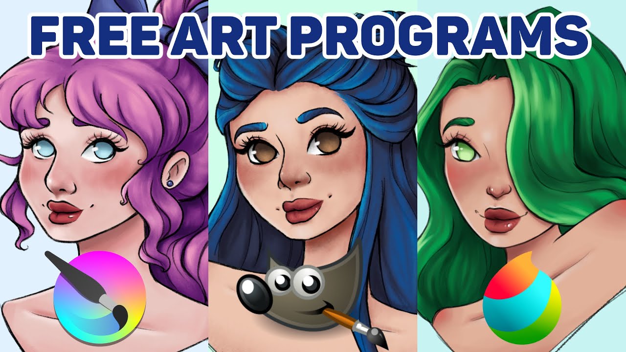 Testing Free Art Softwares! (Part 1: Krita, Gimp, Medibang)