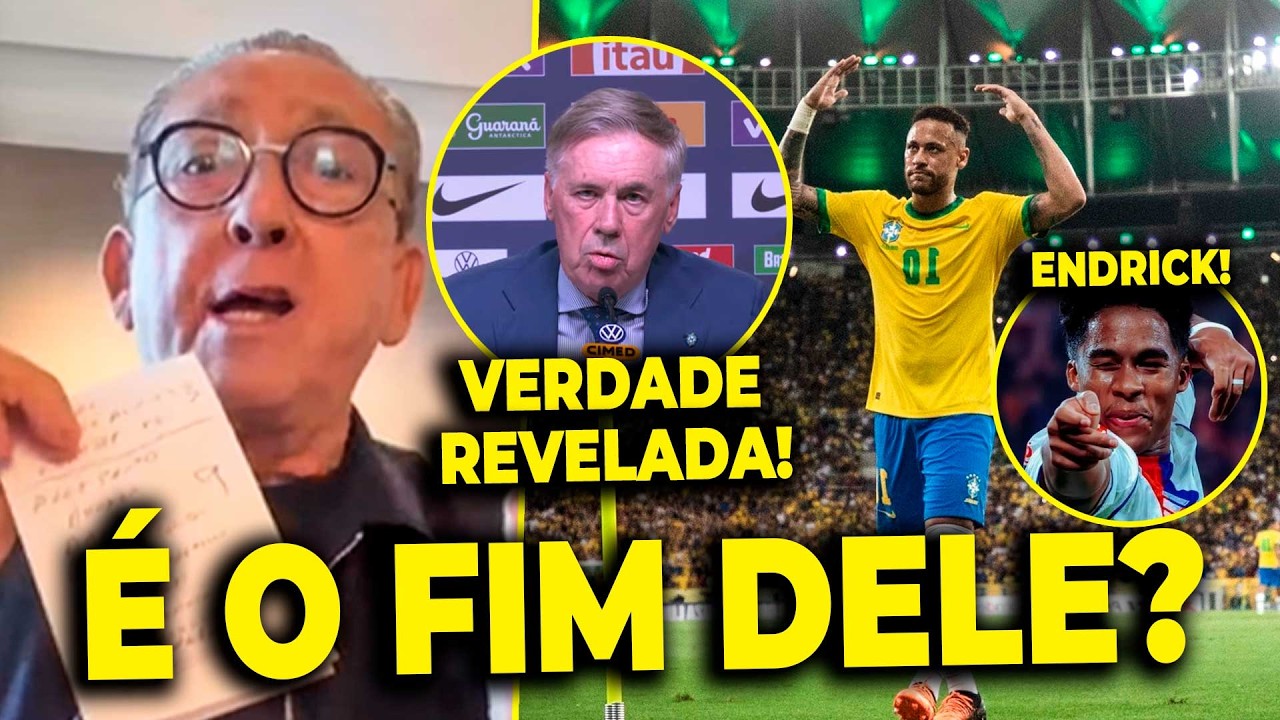 BOMBA! GALVÃO BUENO QUEBROU O SILÊNCIO SOBRE NEYMAR FORA DA SELEÇÃO! 