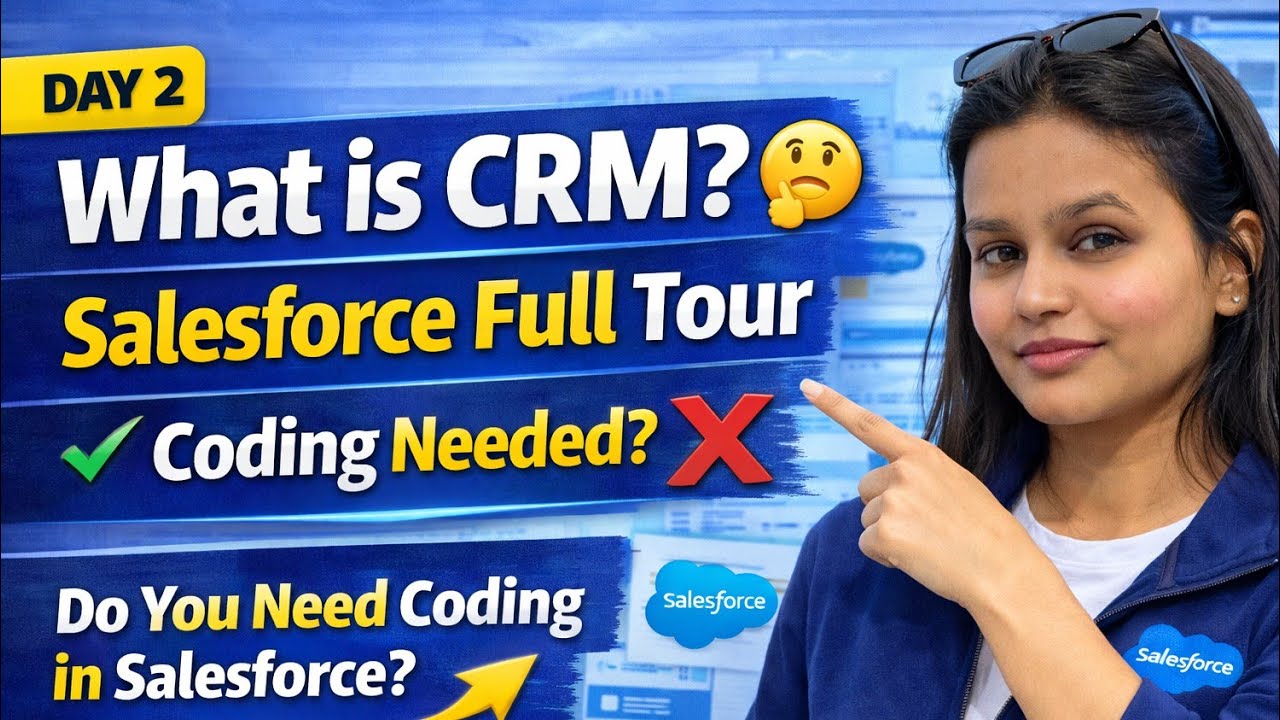 What is Salesforce CRM ?+ Salesforce Interface Tour (Beginner) | Do You Need Coding in Salesforce? 