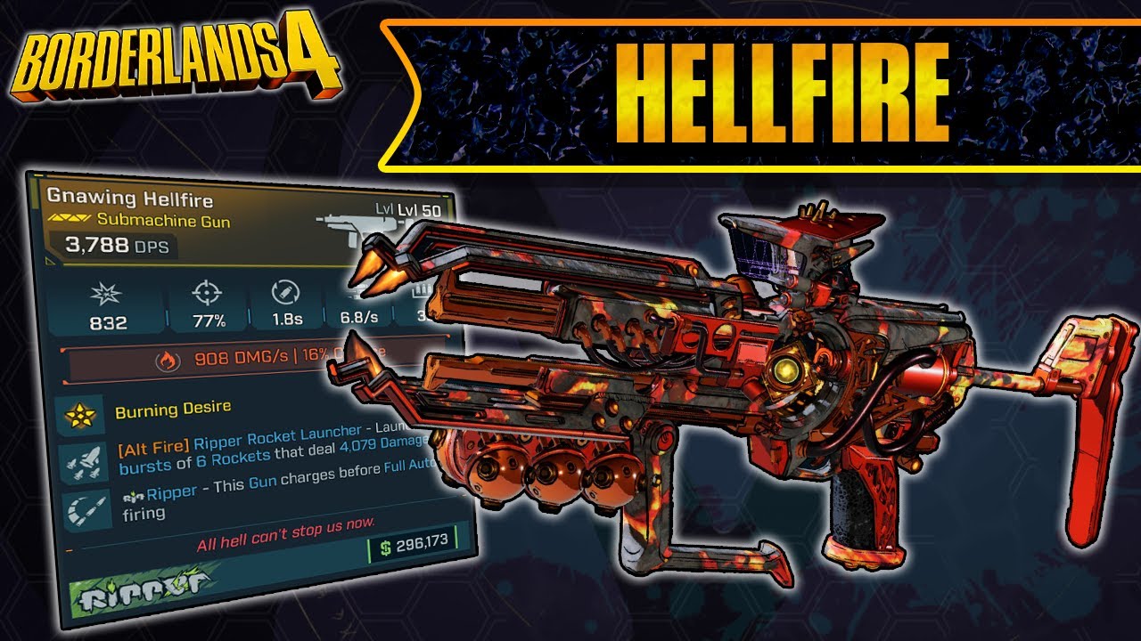 Borderlands 4 | Hellfire Legendary Weapon Guide (Extreme Fire Damage!)