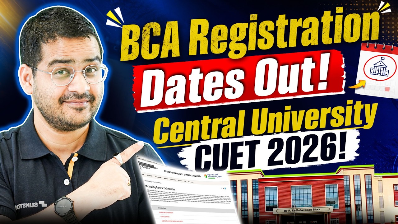 💥BCA Central University Application Deadline | Important Dates, Last Date & Complete Schedule #bca