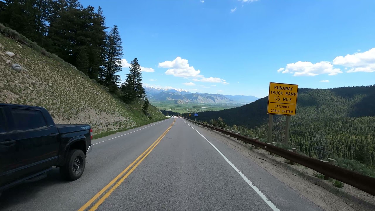 4K Driving from Teton Pass to Jackson, Wyoming | Highway 22 Pre-Landslide Road Closure