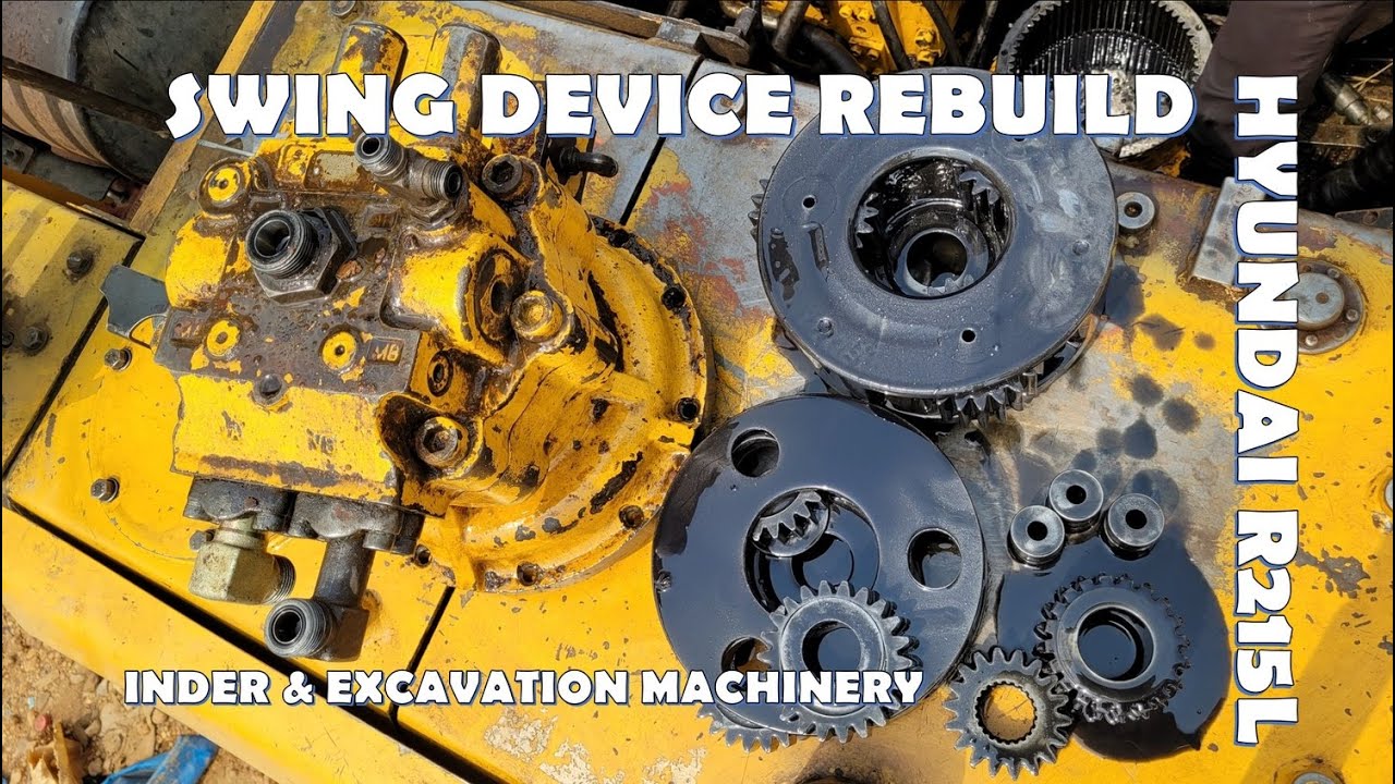 SWING MOTOR DEVICE REPAIR | REDUCTION UNIT | HYUNDAI R215L | HYDRAULIC MOTOR NOT WORKING PART 1