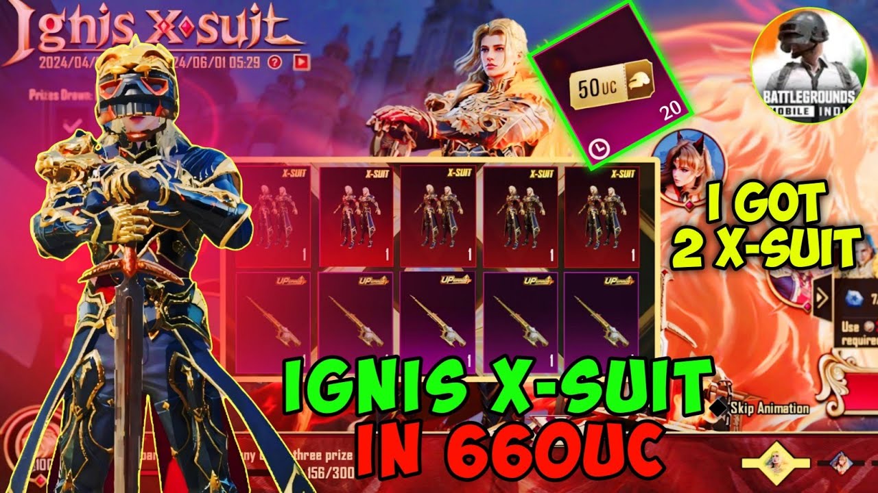IGNIS X-SUIT $4000UC+ LUCKIEST CRATE OPENING IN BGMI ● I GOT EVERYTHING