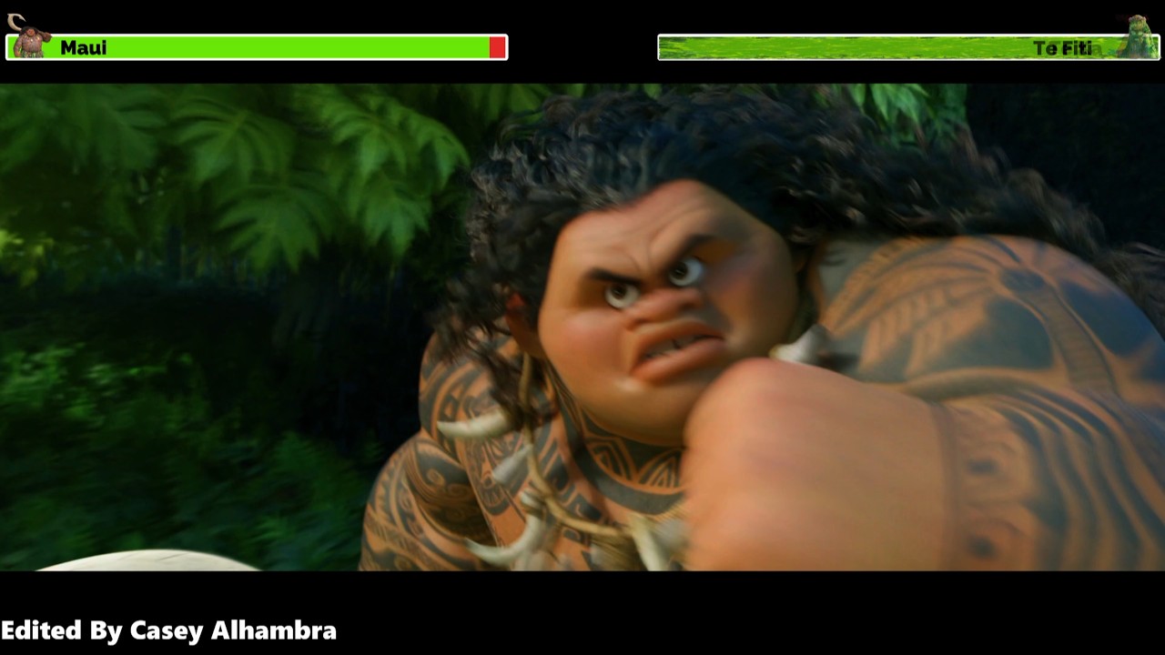 Moana (2016) Начальная сцена с полосками здоровья
