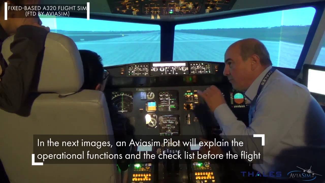 Training in an immersive airline environment (AviaSim and Thales)