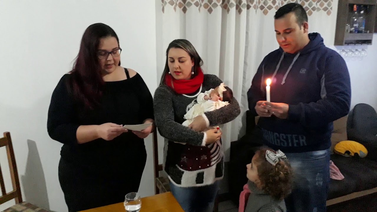 Batizado em casa da nossa &Iacute;sis