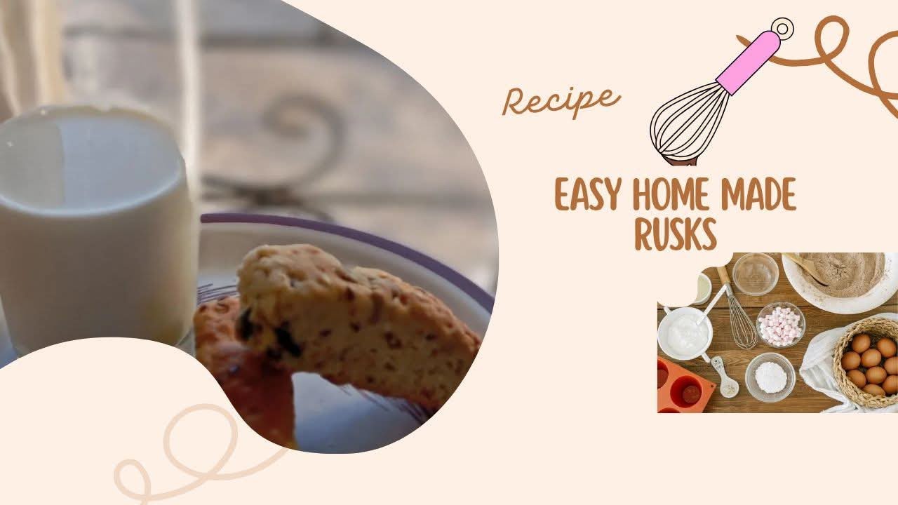 How to Make Homemade Rusks | Step-by-Step Baking Vlog.
