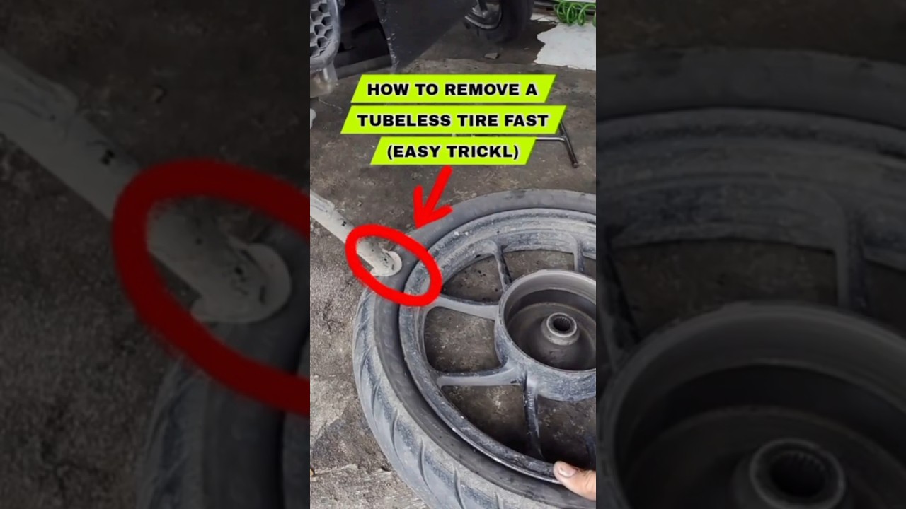 How To Remove Atubeless Tire Fast 