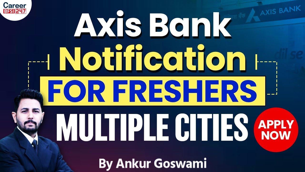 Axis Bank Sales Officer Jobs 2025 | Kolkata Location | Freshers Can Apply
