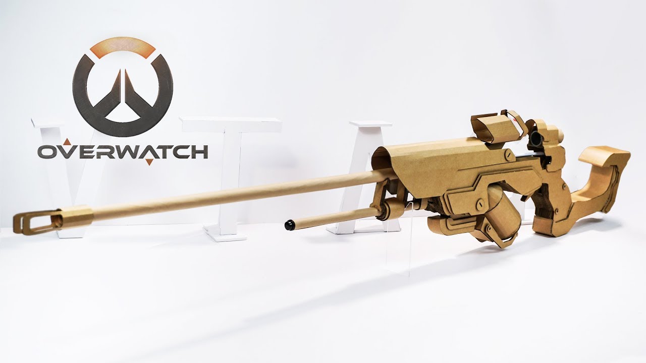 How To Make Overwatch Ana's Biotic Sniper | Amazing DIY Cardboard Toy