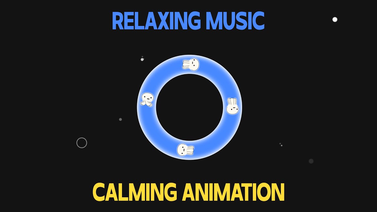 🌟2-Hour Super relaxing and calming music with relaxing animation 🌙