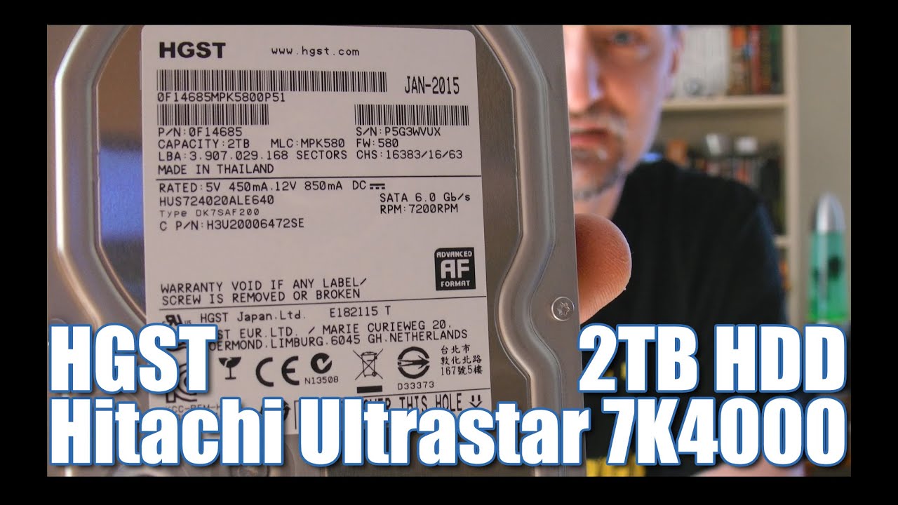Quick Unboxing - HGST Hitachi UltraStar 7K4000 2TB HDD | 04.2015 - McSzakalTV