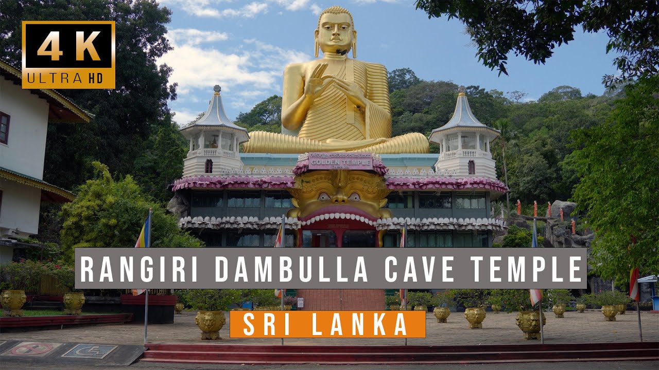 Dambulla Royal Cave Temple and Golden Temple, Sri Lanka | UNESCO Site | SKY Travel (4K)