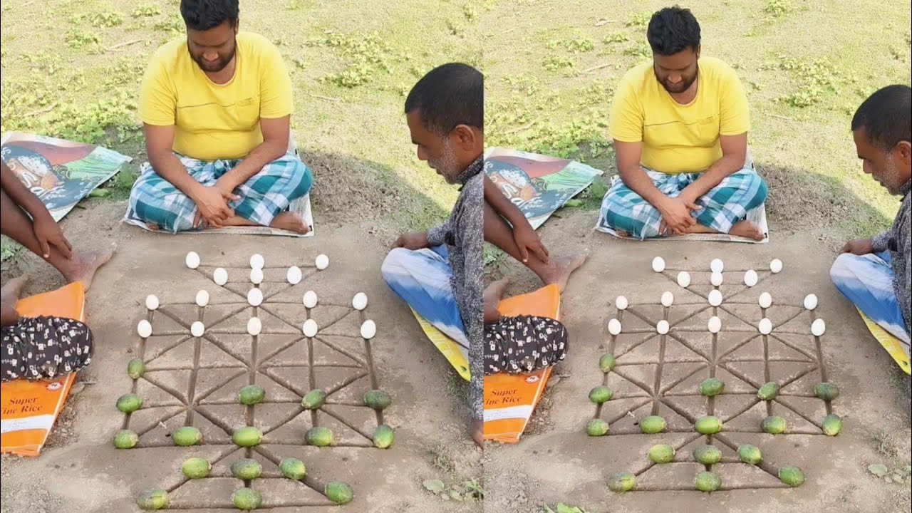 16 guti vegetable game | Traditional Desi food game | Amazing vegitable family game